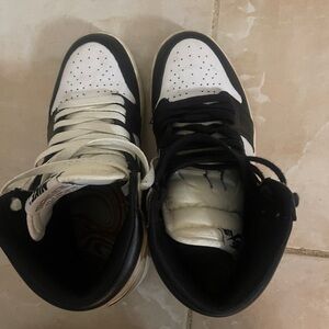 Nike Black and White High-Top Sneakers